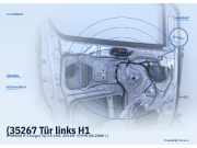(35267 Tür links H1 HYUNDAI H-1 Cargo (TQ) )
