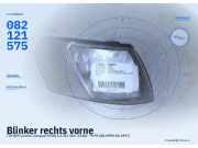 Blinker rechts vorne TOYOTA Corolla Compact (E10) 082121575