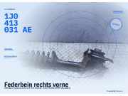 Federbein rechts vorne VW Bora Variant (1J) 1J0413031AE