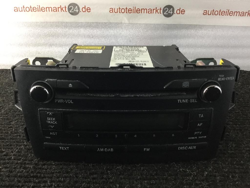 Radio TOYOTA Auris (E150) 86120-02A50 Bild Radio TOYOTA Auris (E150) 86120-02A50