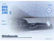 Mittelkonsole AUDI A1 Sportback (8XA) 8X0863240C