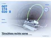 Türschloss rechts vorne FIAT Croma (194) 0071752213 0071740208