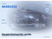 Hauptscheinwerfer rechts FIAT Punto (176) 46481413