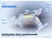 Katalysator ohne Lambdasonde OPEL Corsa E (X15) 55596551