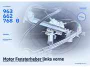 Motor Fensterheber links vorne PEUGEOT 206 CC 9636627680