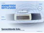 Sonnenblende links SMART City-Coupe (MC 01) A0000705V007C25A00