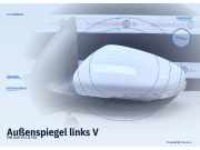 Außenspiegel links VW Golf VI LB9A Candyweiss Cortinaweiss