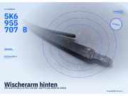 Wischerarm hinten VW Golf VI (1K) 5K6955707B