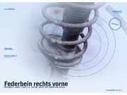 Federbein rechts vorne PEUGEOT 206+