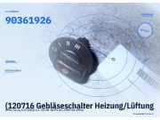 (120716 Gebläseschalter Heizung/Lüftung OPEL Corsa A CC (S83) 90361926) 90361926