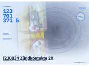 (230034 Zündkontakte 2X FORD Escort Fiesta 1237013715) 1237013715