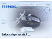 Außenspiegel rechts PEUGEOT Partner I Kasten 96366861