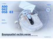 Bremssattel rechts vorne MERCEDES-BENZ 124 Stufenheck (W124) A0004205883