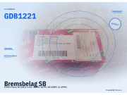Bremsbelag SB FORD Fiesta III (GFJ) GDB 1221