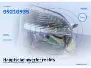 Hauptscheinwerfer rechts OPEL Agila (H00) 09210935