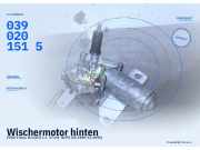 Wischermotor hinten FORD Fiesta III (GFJ) 0390201515