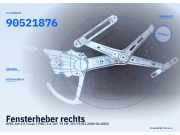 Fensterheber rechts OPEL Astra G Coupe (T98C) 90521876