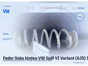 Feder links hinten VW Golf VI Variant (AJ5) 1K0511115BQ VW