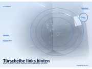 Türscheibe links hinten BMW 7er (E32)