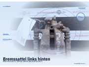 Bremssattel links hinten OPEL Meriva B