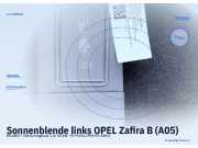 Sonnenblende links OPEL Zafira B (A05)