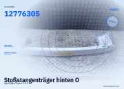 Stoßstangenträger hinten Opel Zafira Tourer C (P12) 12776305
