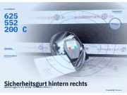 Sicherheitsgurt hintern rechts DACIA Logan II 625552200C