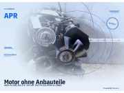 Motor ohne Anbauteile AUDI A4 (8D, B5) APR