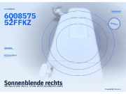 Sonnenblende rechts VW Polo IV (9N, 9A) 6Q0857552F FKZ