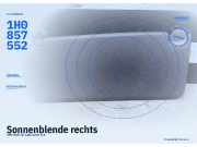 Sonnenblende rechts VW Golf IV Cabriolet (1E7) 1H0857552