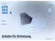 Schalter für Sitzheizung SKODA Fabia Combi (6Y) 6Y0963564A