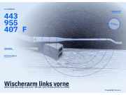 Wischerarm links vorne AUDI 100 (44, 44Q, C3) 443955407F