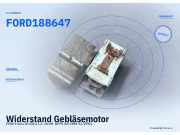 Widerstand Gebläsemotor FORD Fiesta III (GFJ) FORD 18B647