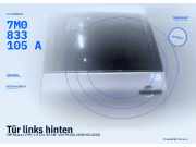 Tür links hinten VW Sharan (7M) 7M3833021F 7M0833105A