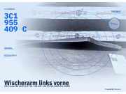 Wischerarm links vorne VW Passat B6 (3C2) 3C1955409C