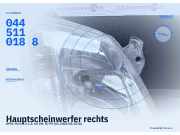 Hauptscheinwerfer rechts OPEL Meriva A 0445110188