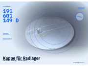 Kappe für Radlager VW Golf II (19E) 191601149D