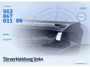 Türverkleidung links VW Golf VII (5G) 5G3867011BN