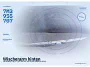 Wischerarm hinten VW Sharan (7M) 7M3955707