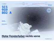 Motor Fensterheber rechts vorne VW Golf IV (1J) 1C1959802A FKZ 1C1959802A