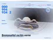 Bremssattel rechts vorne FIAT Idea (350) 0077364648 0009949342