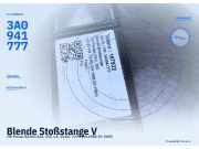 Blende Stoßstange VW Passat (3A2, 35I) 3A0941777