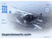 Hauptscheinwerfer rechts FIAT Scudo Kasten (270) 9665154980