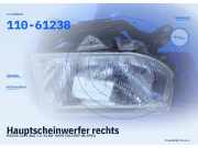 Hauptscheinwerfer rechts MAZDA 121 I (DA) 110-61238