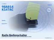 Radio Bedienschalter FORD Mondeo III (B5Y) 98AB14K147AC