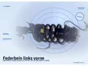 Federbein links vorne CHEVROLET Nubira Kombi