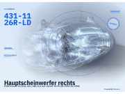 Hauptscheinwerfer rechts FORD Escort VII (GAL, AAL, ABL) 431-1126R-LD