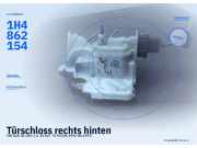 Türschloss rechts hinten VW Golf III (1H) 1H4862154