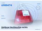 Gehäuse Heckleuchte rechts BMW 3er (E46) 6900474