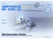Wischermotor hinten NISSAN Primera Hatchback (P10) SWMP403638WM-3209-1S